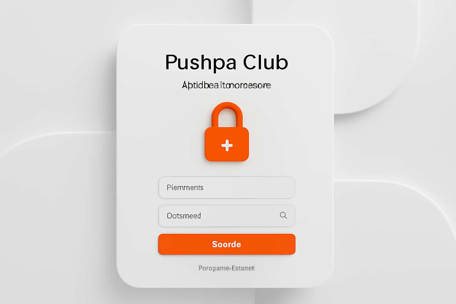 Pushpa Club Sign In & Dashboard Interface